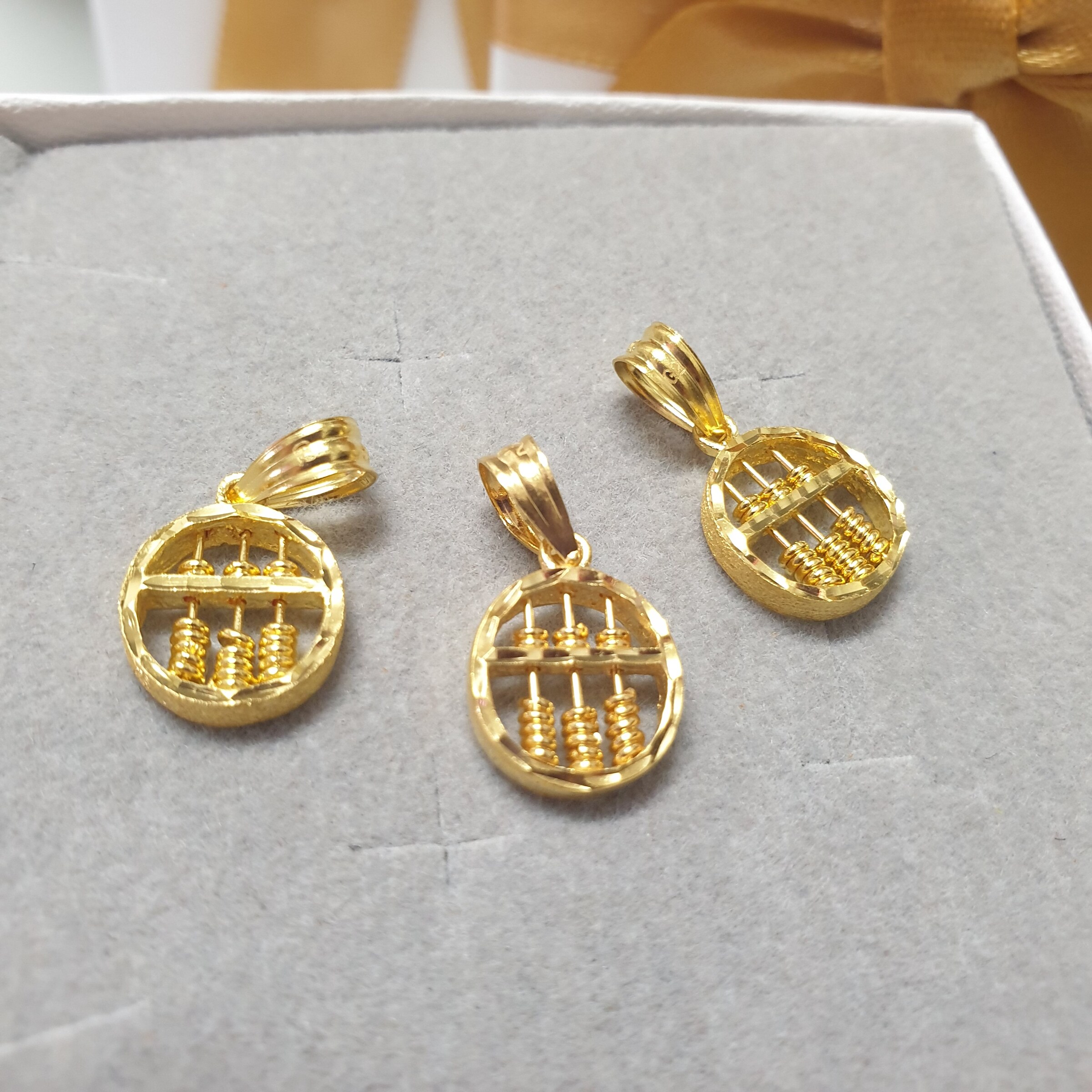 Round Abacus Pendant