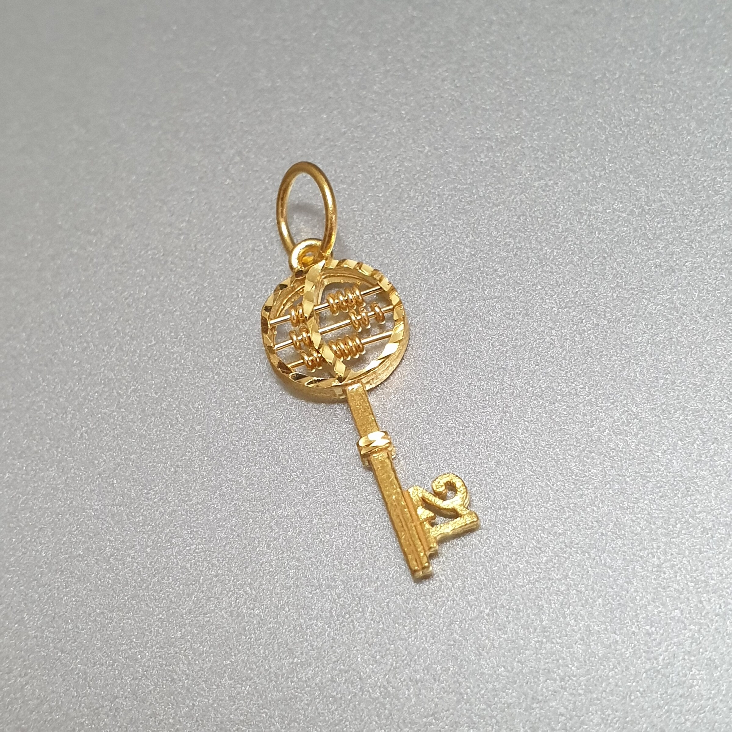 Round Abacus Key Pendant