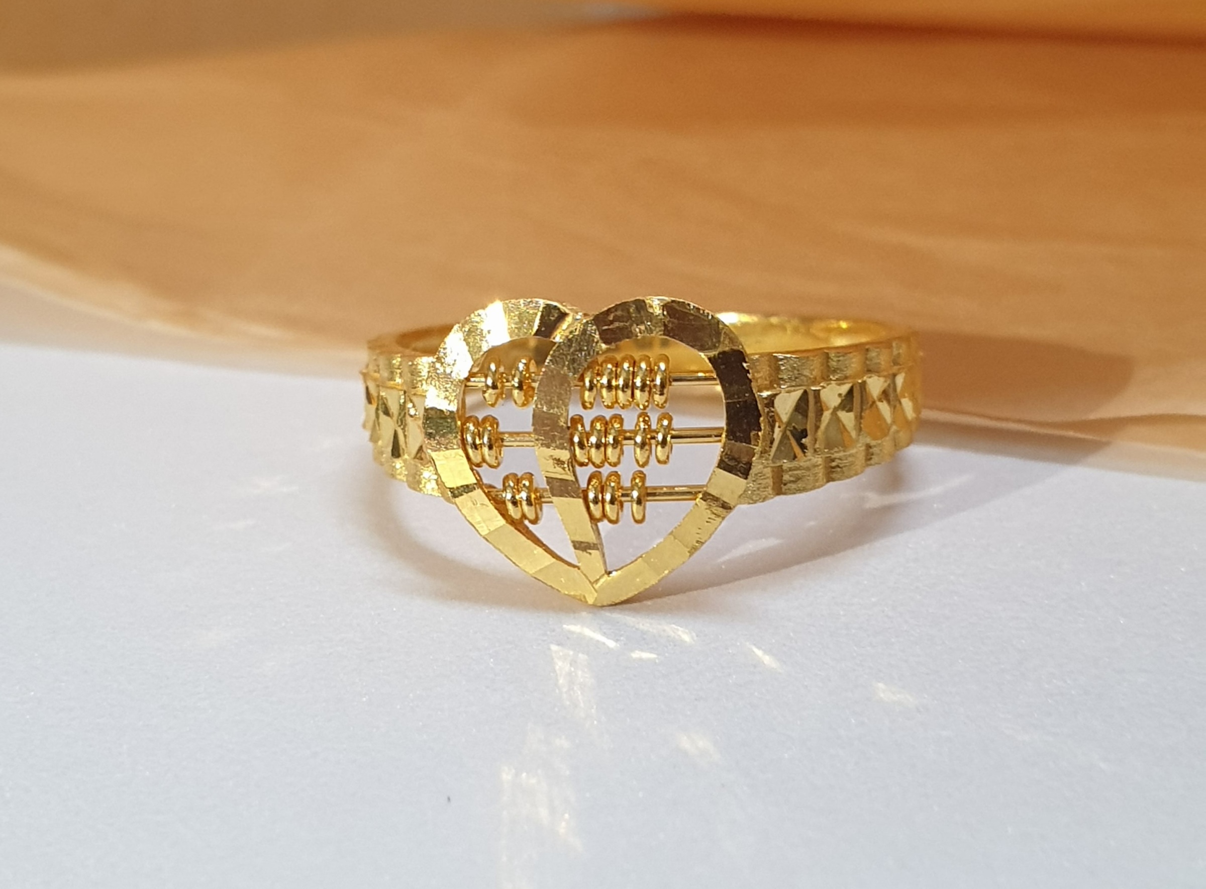 Heartwave Abacus Ring