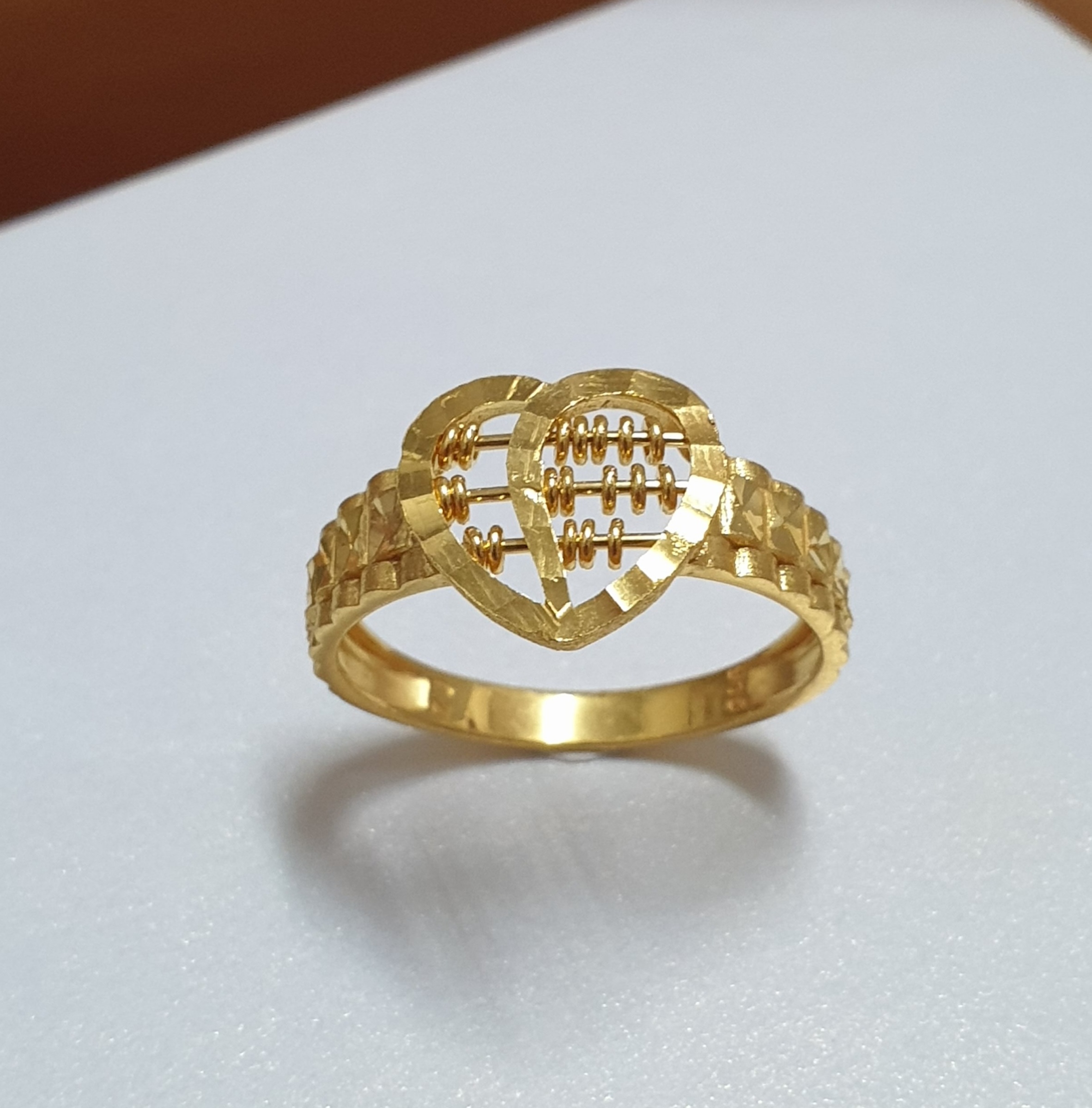 Heartwave Abacus Ring