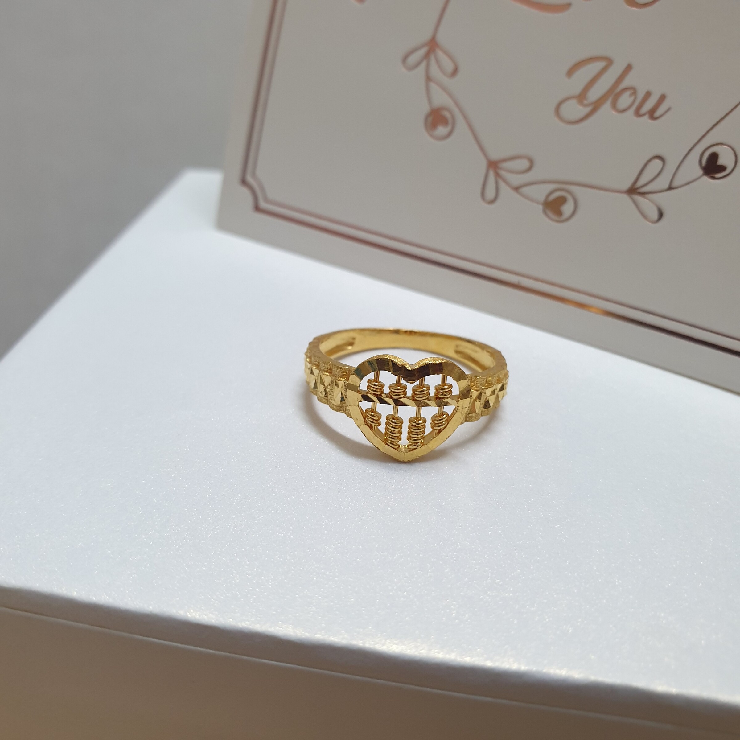 Heart Abacus Ring