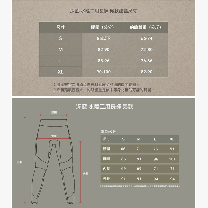 深藍長褲