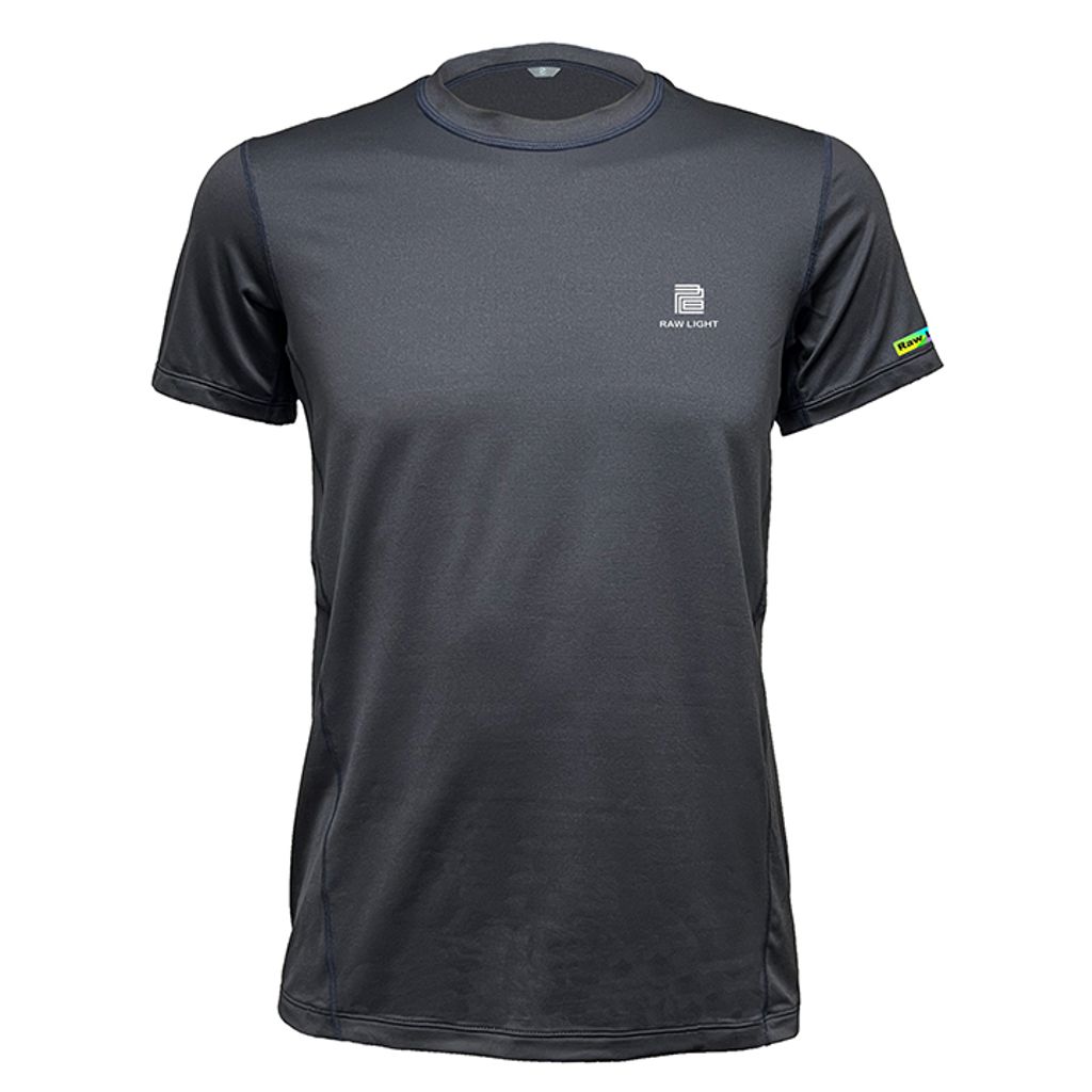 男 輕柔溫控短袖石墨烯圓領衫(曜石灰)