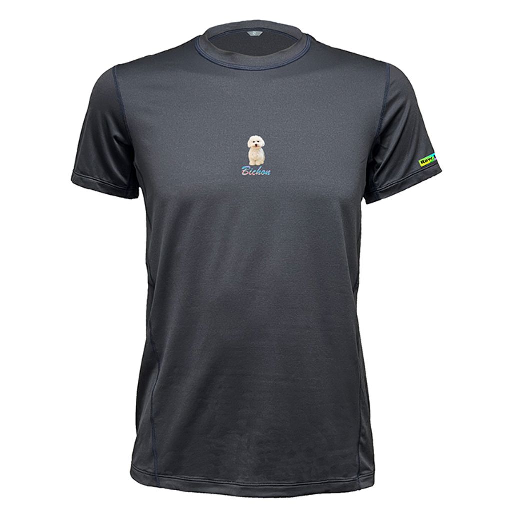 男 比熊 輕柔溫控短袖石墨烯圓領衫(曜石灰)