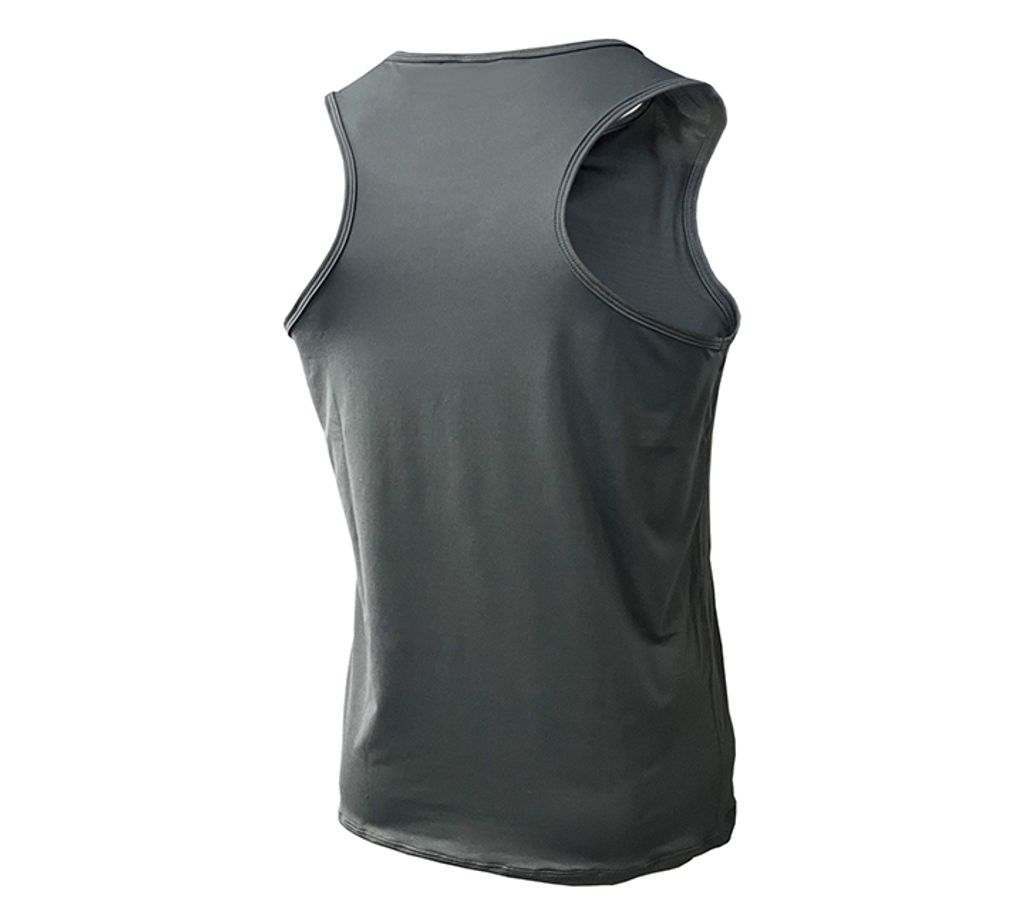 男 輕柔溫控石墨烯運動背心(曜石灰)背