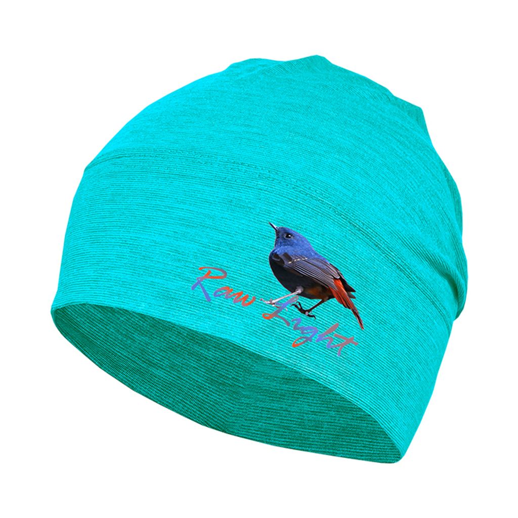 鉛色水鶇 保暖石墨烯羊毛頭套(土耳其藍)