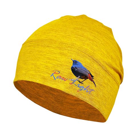 鉛色水鶇 保暖石墨烯羊毛頭套(麥黃)