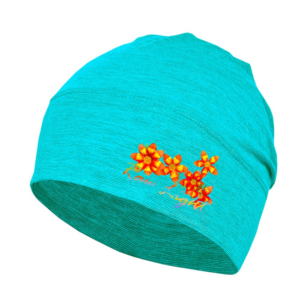 野花 保暖石墨烯羊毛頭套(土耳其藍)