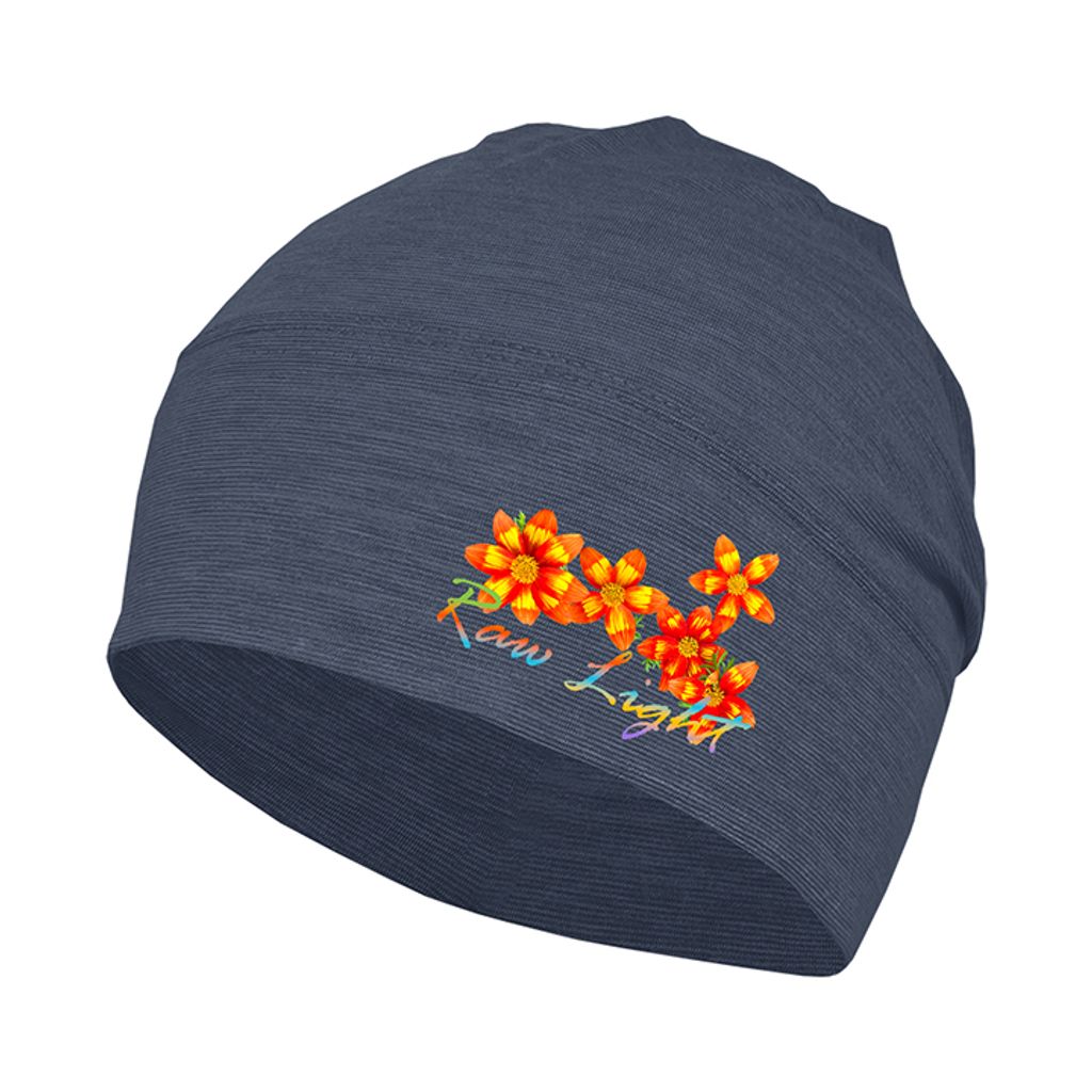 野花 保暖石墨烯羊毛頭套(青黑)