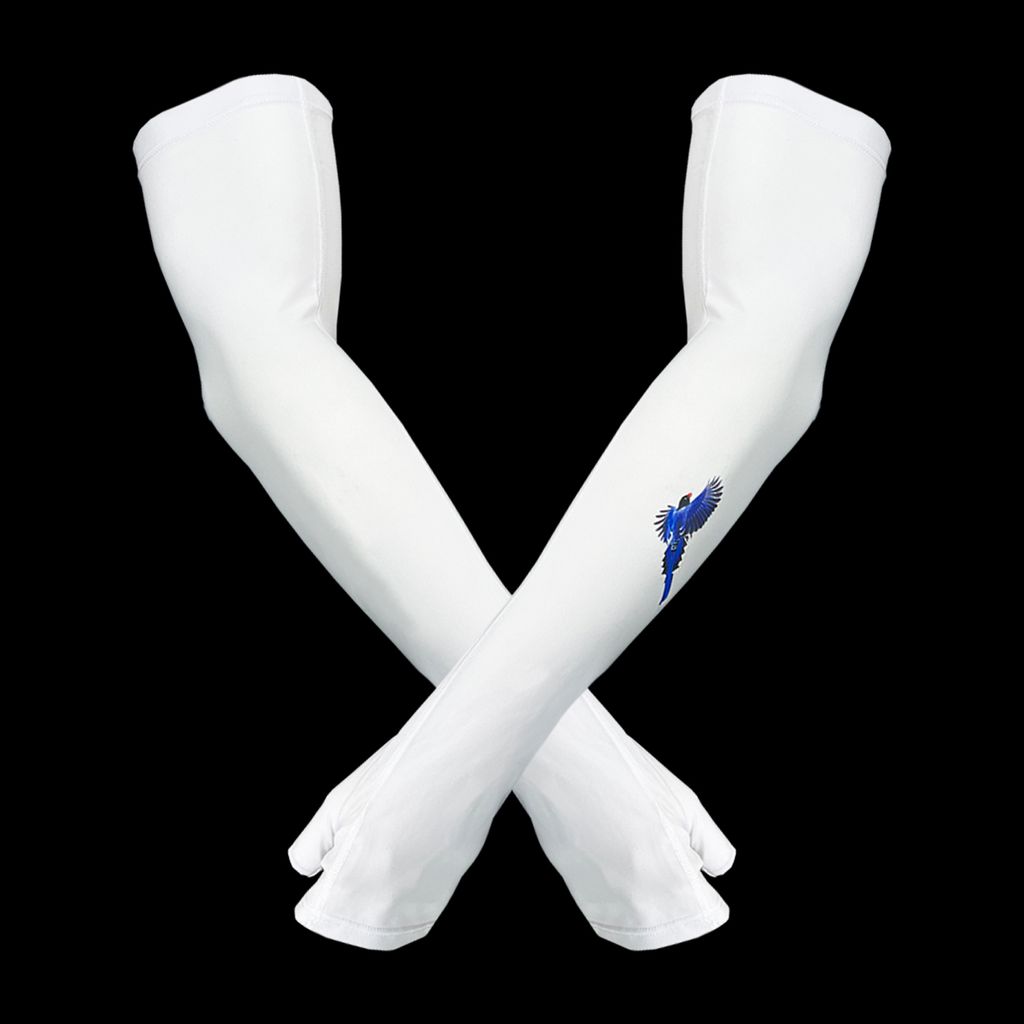 藍鵲 涼感木醣醇袖套(白色)