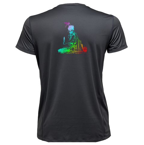 男 官降首 輕柔溫控短袖石墨烯圓領衫(曜石灰)