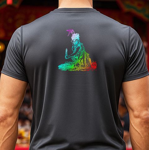 【Raw Light】男 官降首 輕柔溫控短袖石墨烯圓領衫(曜石灰)1