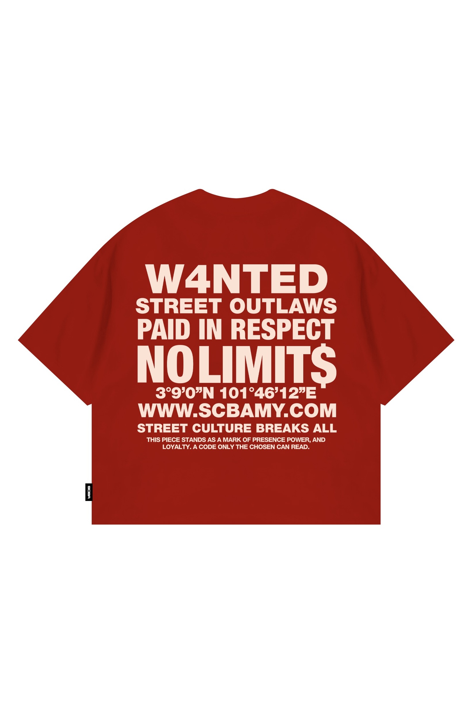 STREET OUTLAWS MAROON TEE MOCKUP