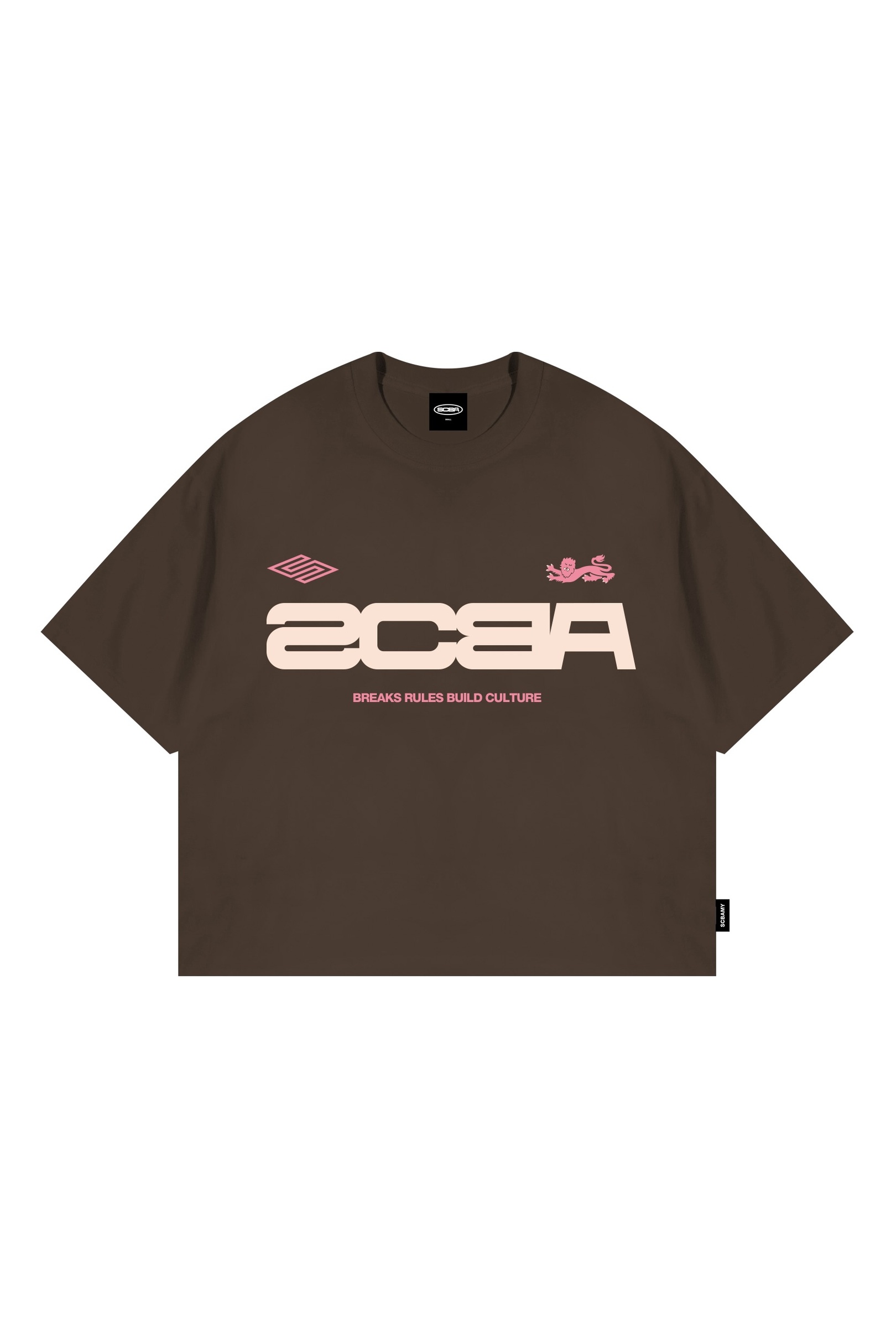 SCBA BROWN TEE MOCKUP