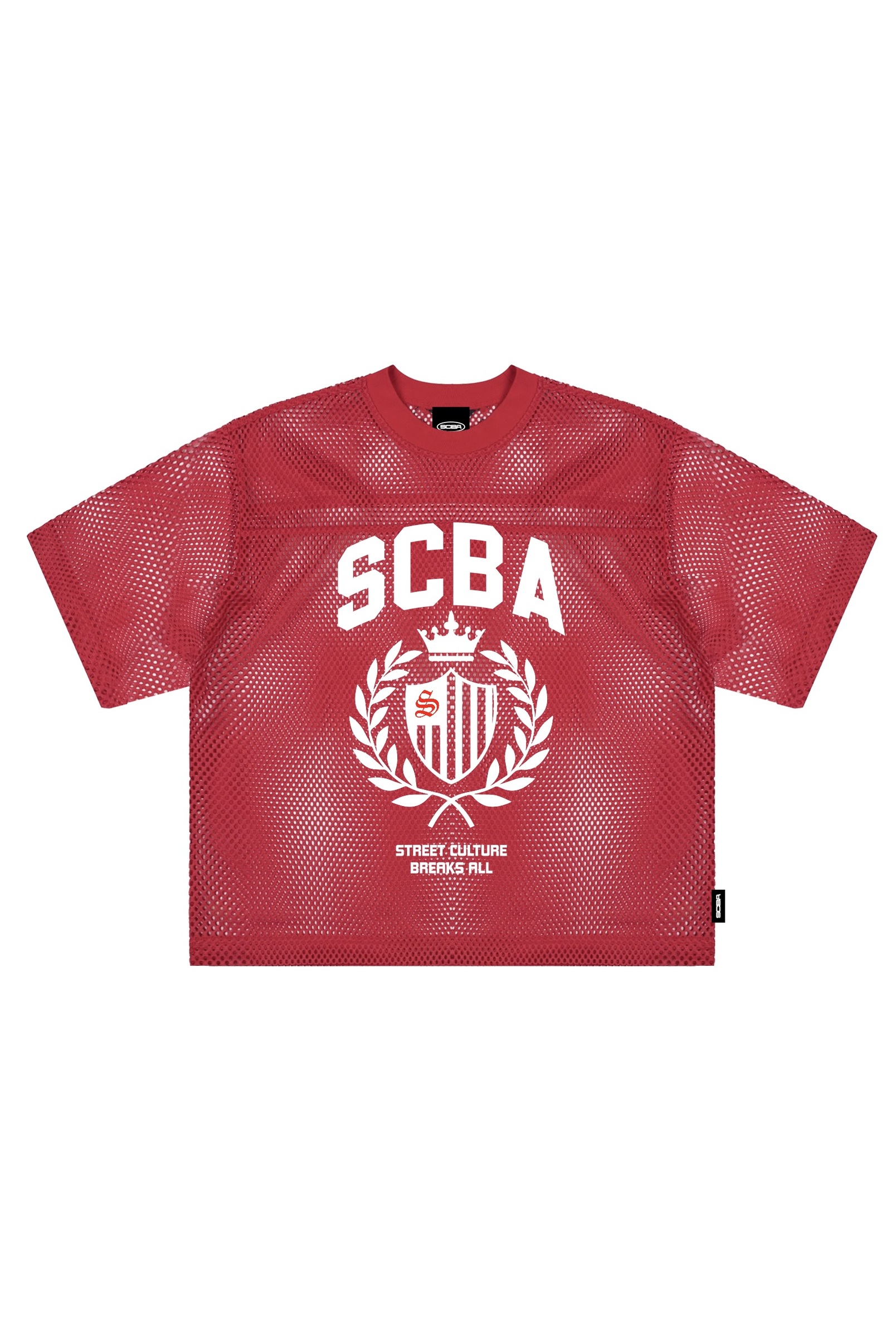 MESH JERSEY RED MOCKUP