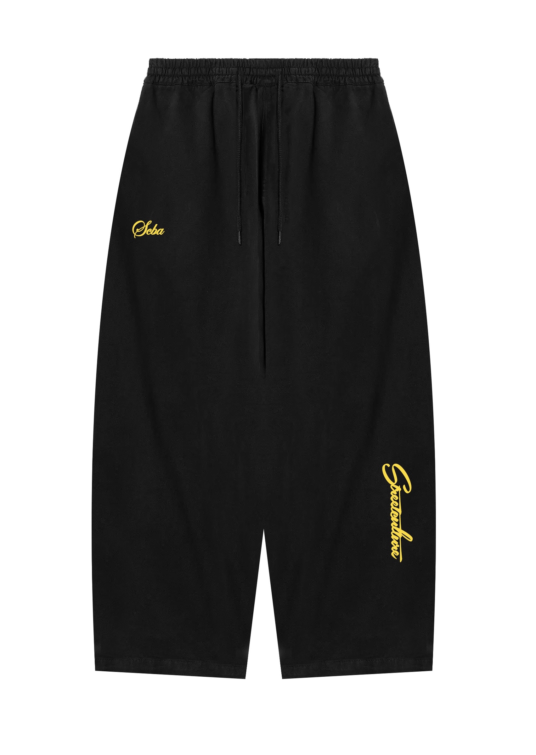 BALLON PANTS BLACK MOCKUP