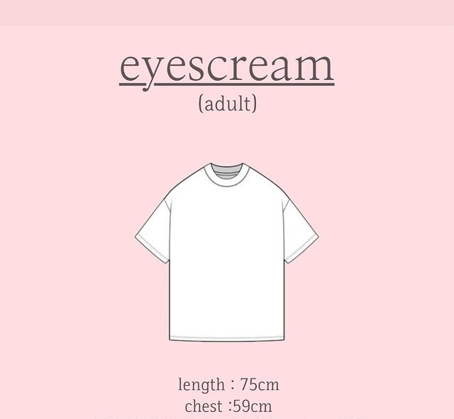 Eyescream  大人 尺寸表