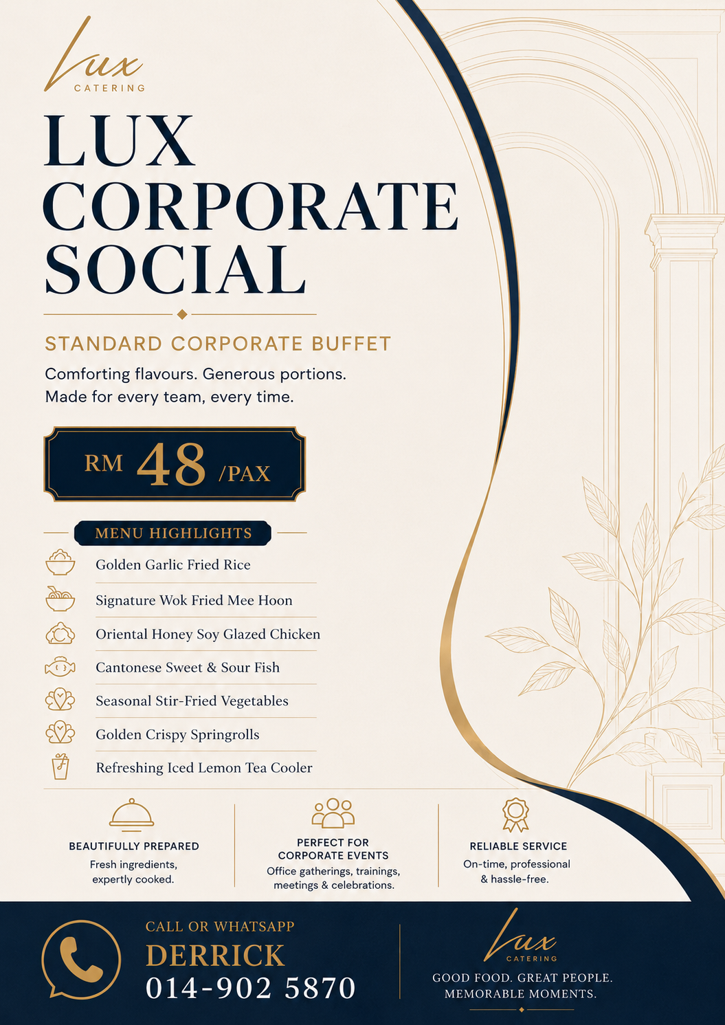 Lux Corporate Social Fusion Buffet RM48
