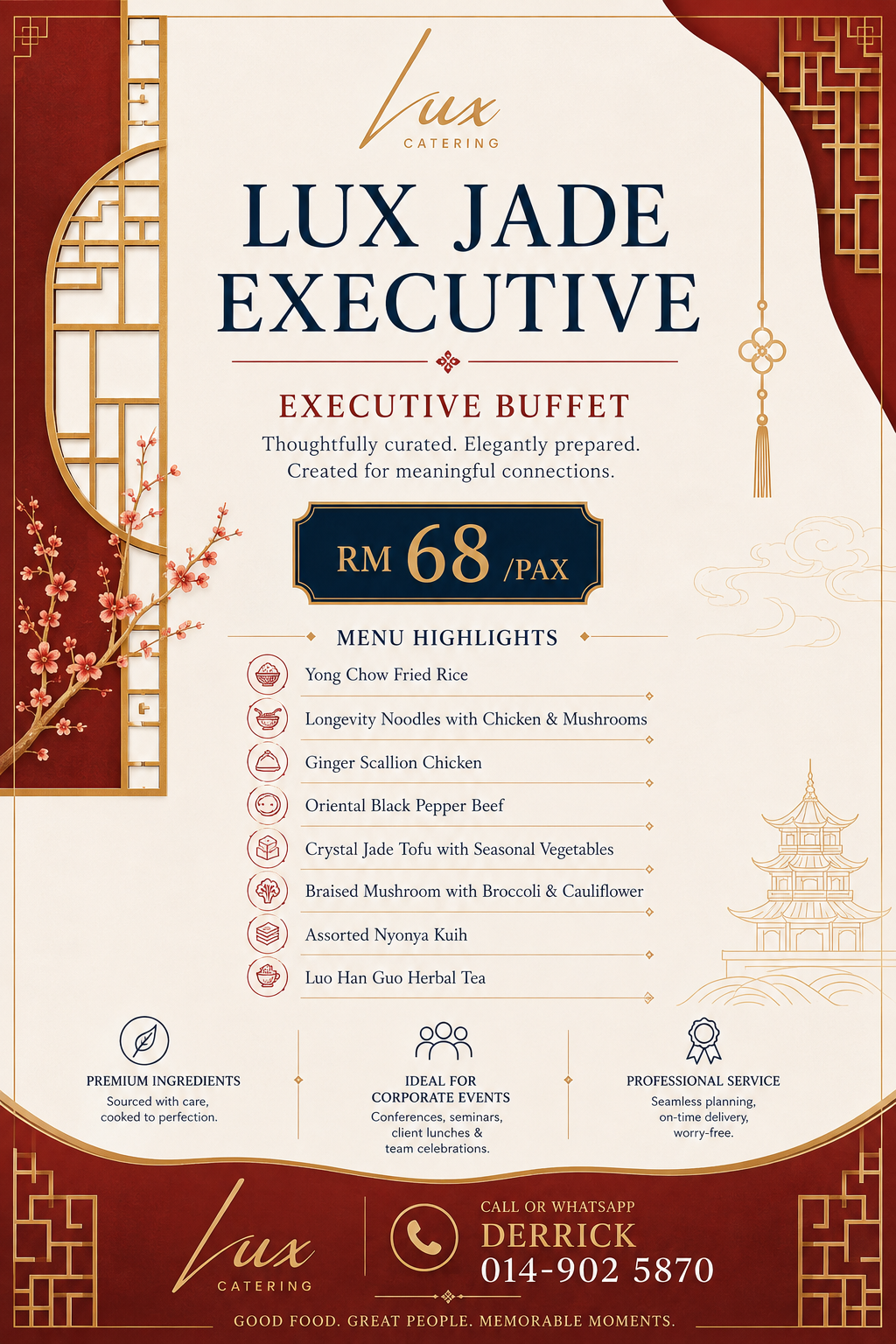 Lux Jade Executive Chinese Buffet RM68