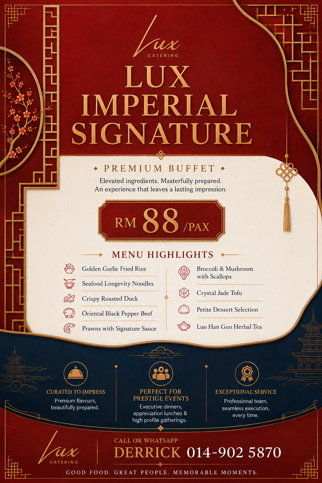 Lux Imperial Signature Chinese Buffet RM88