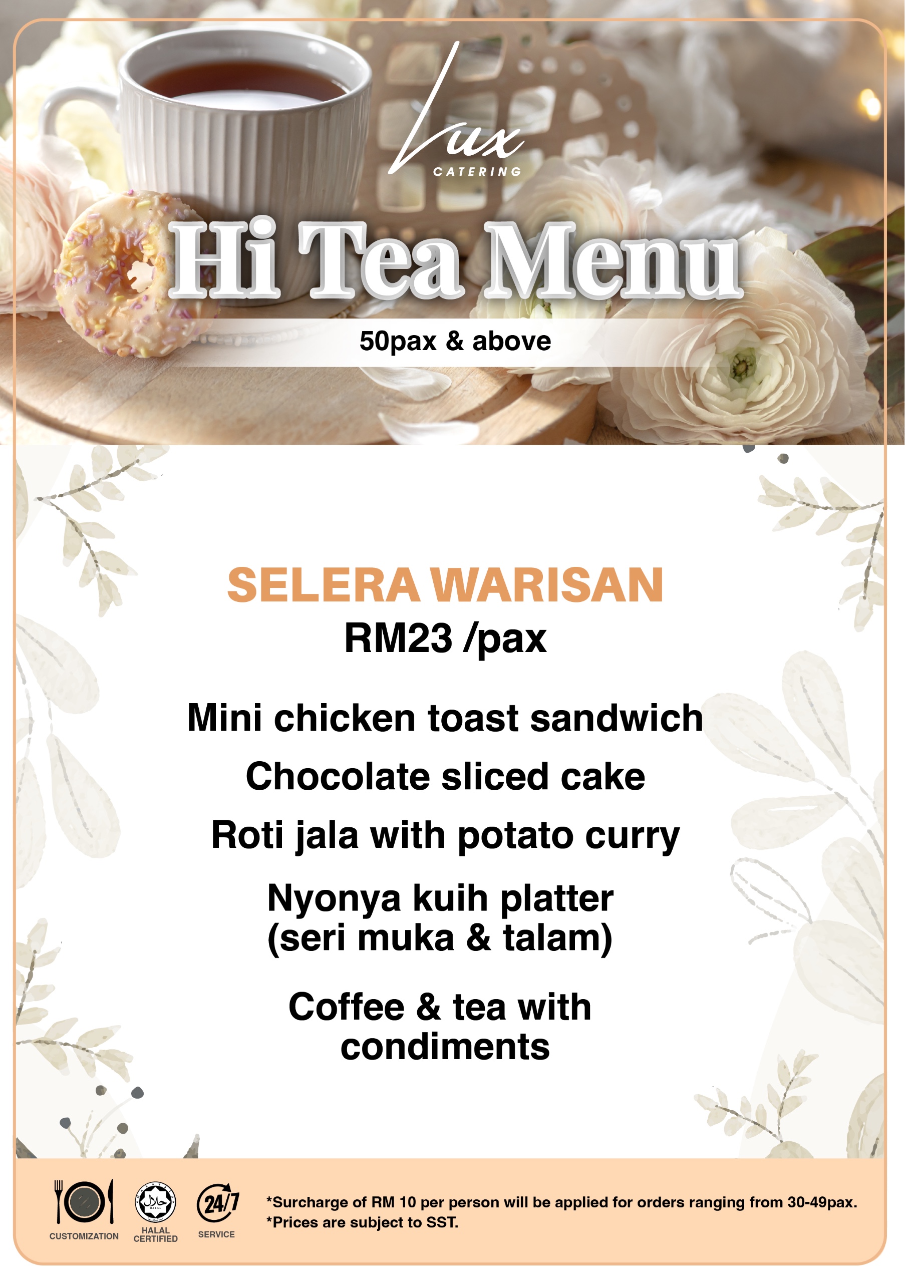 Selera Warisan Hi-Tea Menu RM23