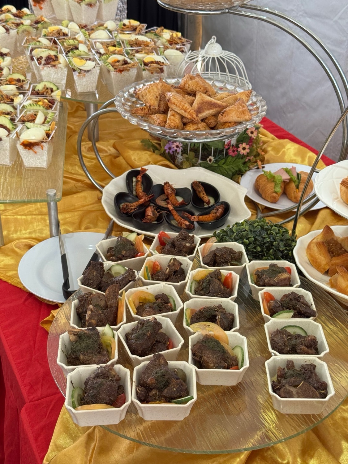 Lux Catering corporate event buffet presentation