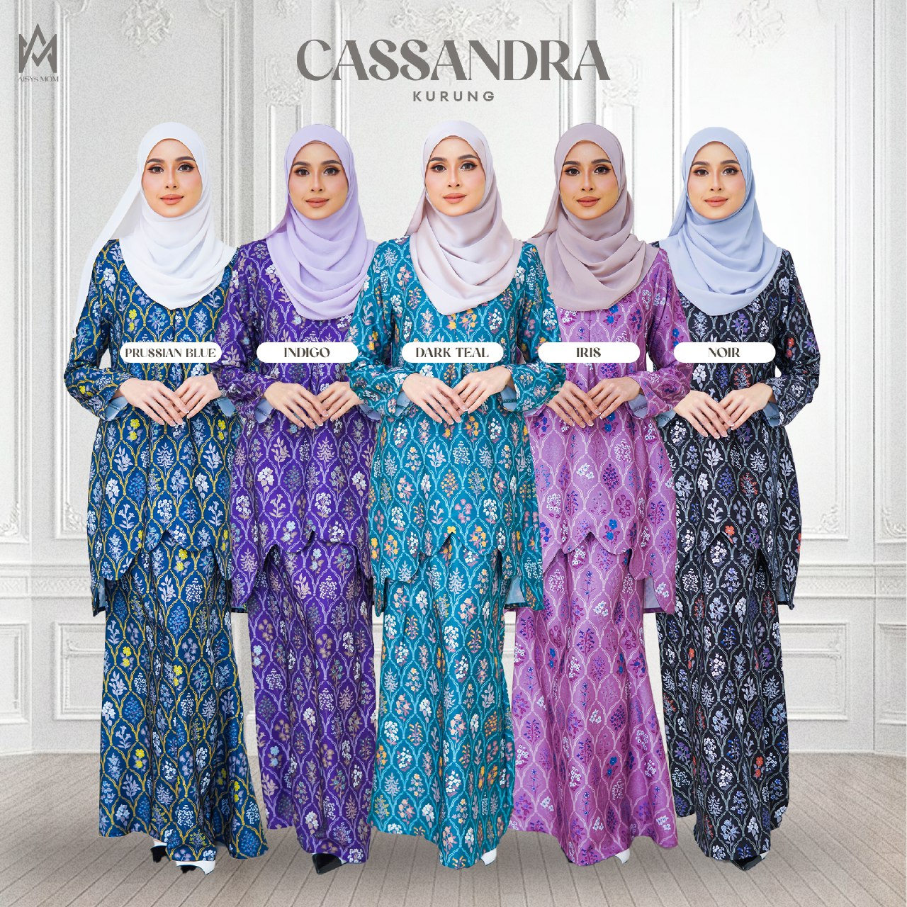 cassandra kurung dark teal 6