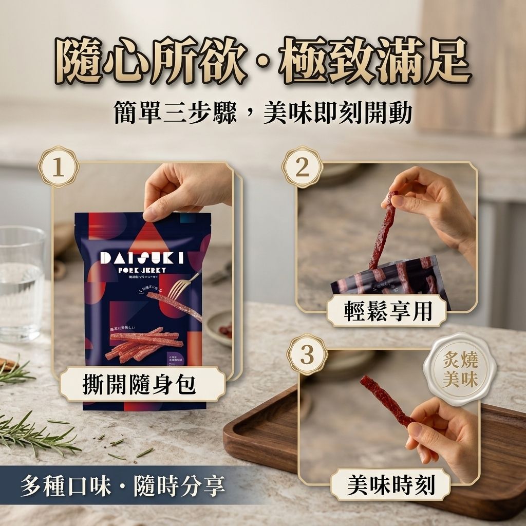 台意思吉 炙燒豬肉條 夾鏈包_S5