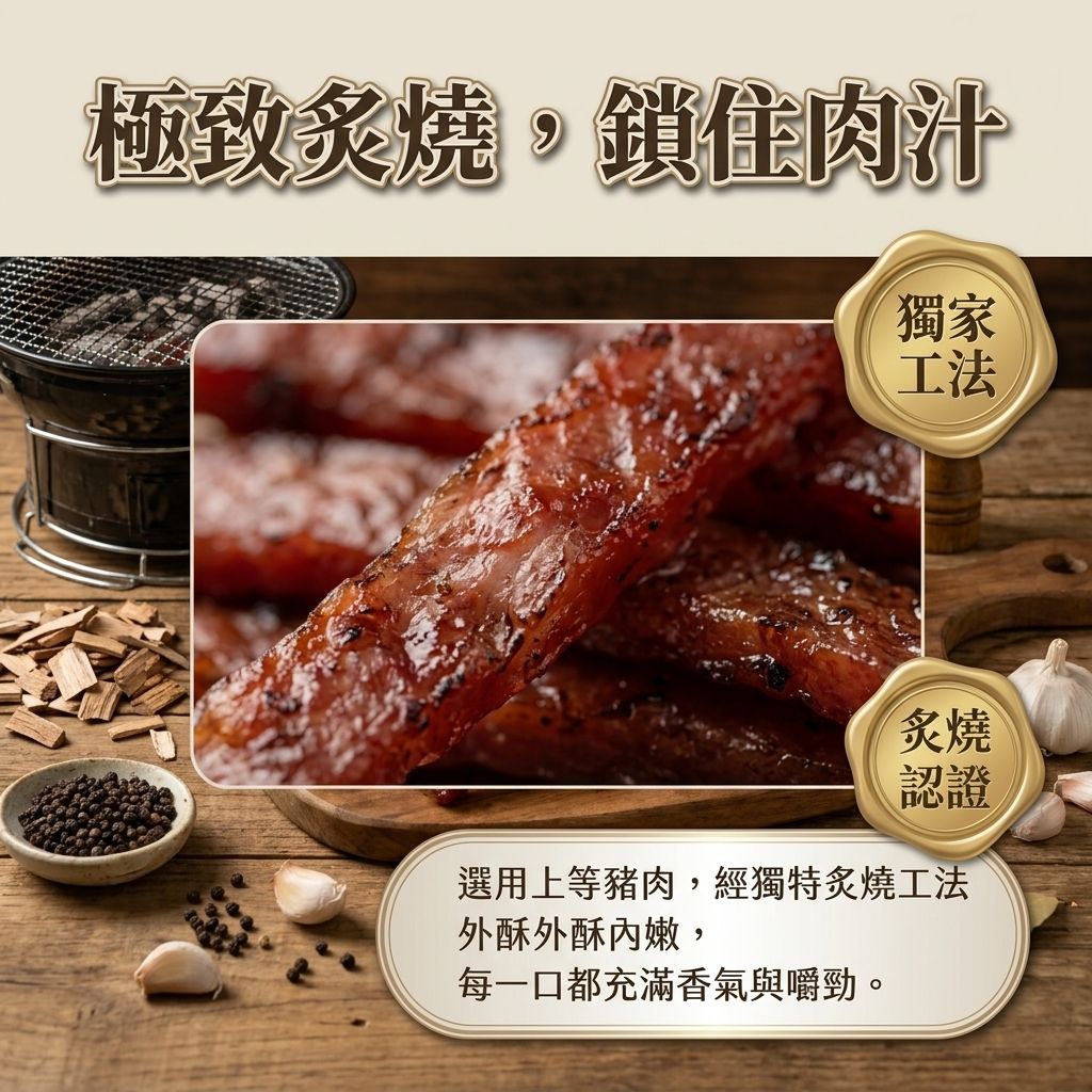 台意思吉 炙燒豬肉條 夾鏈包_S4