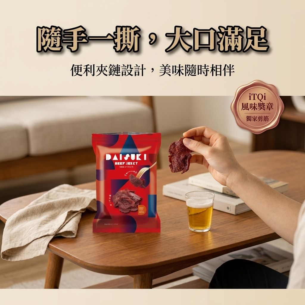 台意思吉 牛肉乾 夾鏈包_S5