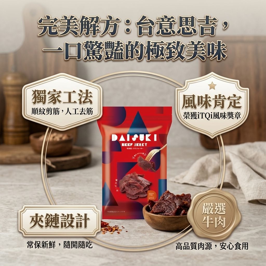 台意思吉 牛肉乾 夾鏈包_S3