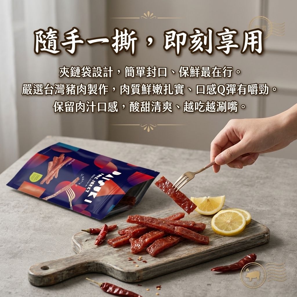 台意思吉 炙燒豬肉片 夾鏈包_S5