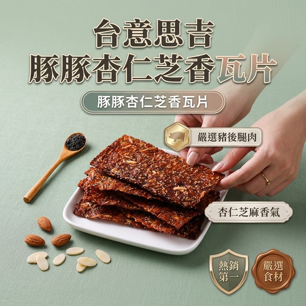 台意思吉 豚豚杏仁芝香瓦片_S1