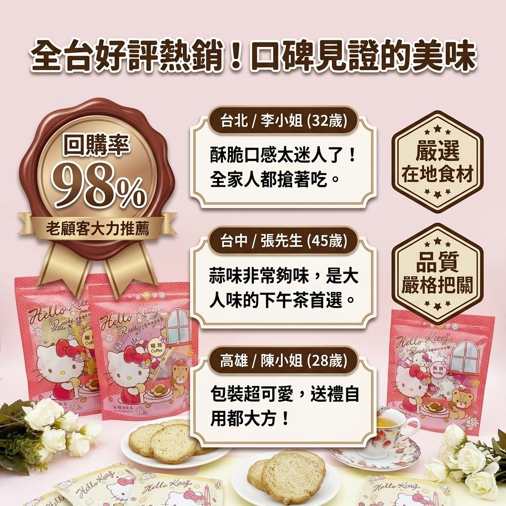 紅櫻花 KT法國麵包脆餅  8入_S6