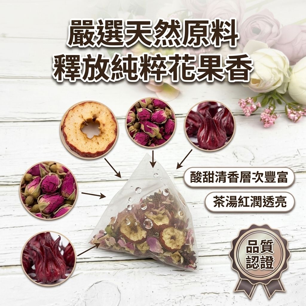 茶粒茶 山楂玫瑰洛神茶立體獨立包 5g_S4