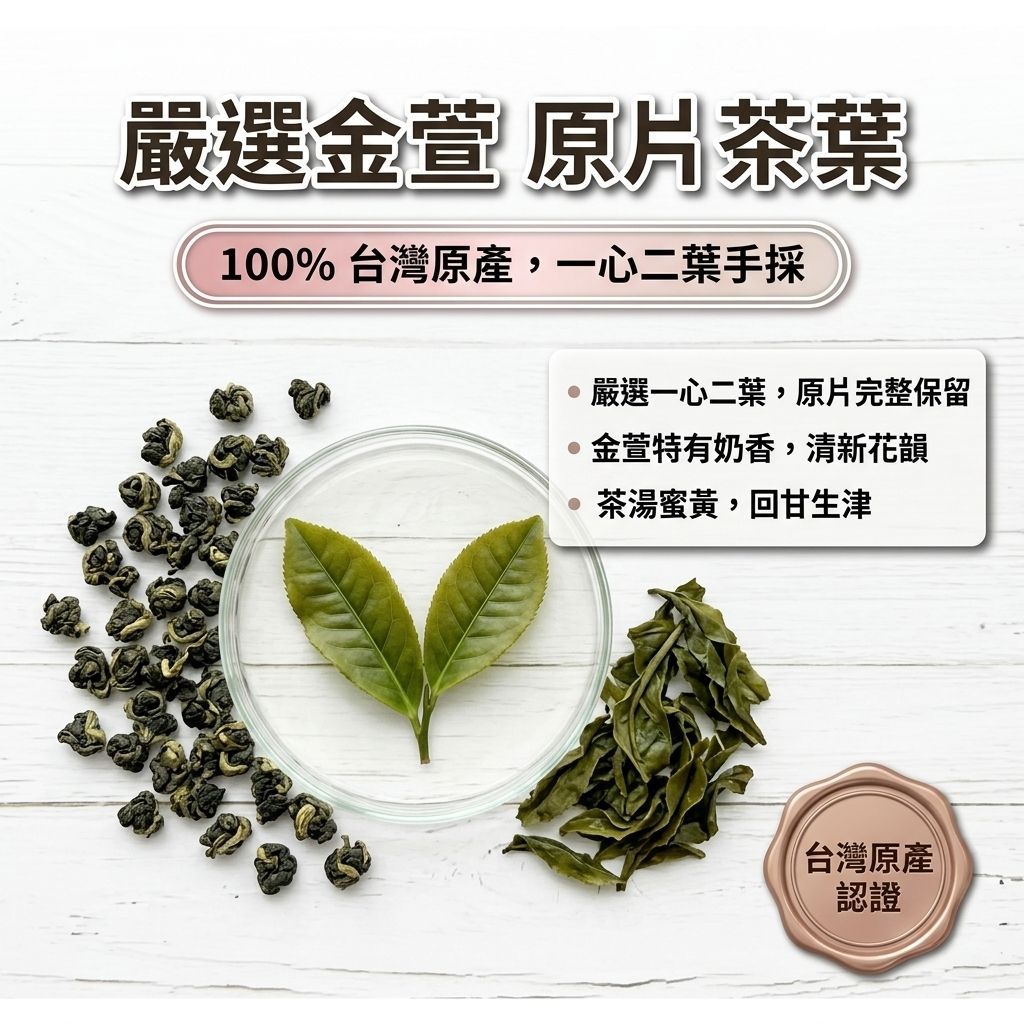 茶粒茶 原片茶葉 Mini曼菲斯 金萱烏龍茶_S4