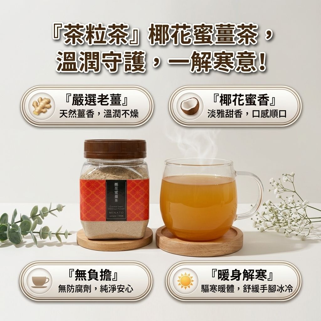 茶粒茶 椰花蜜薑茶_S3