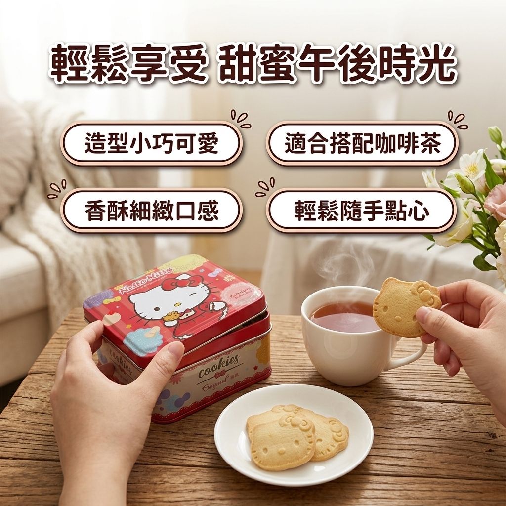 紅櫻花 KT造型 小曲奇  5入_S5