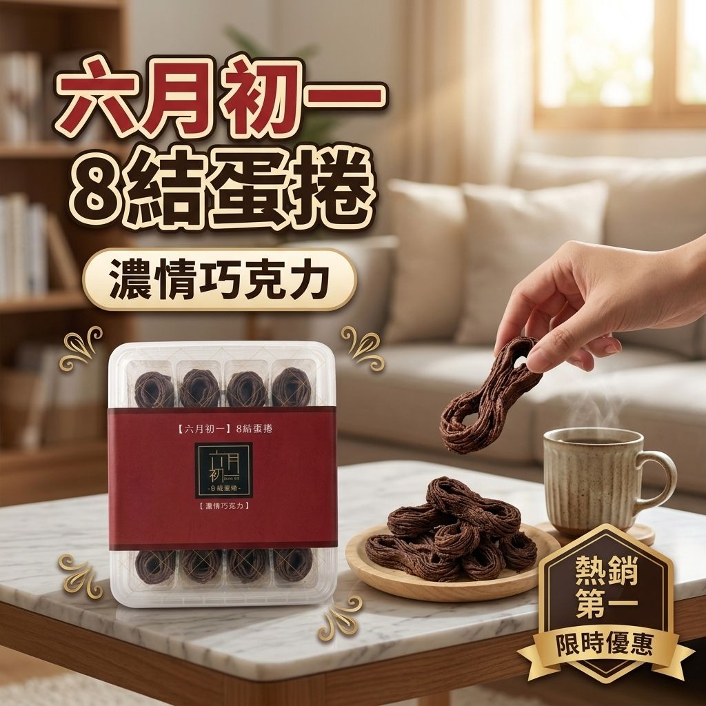 六月初一 8結蛋捲  濃情巧克力_S1