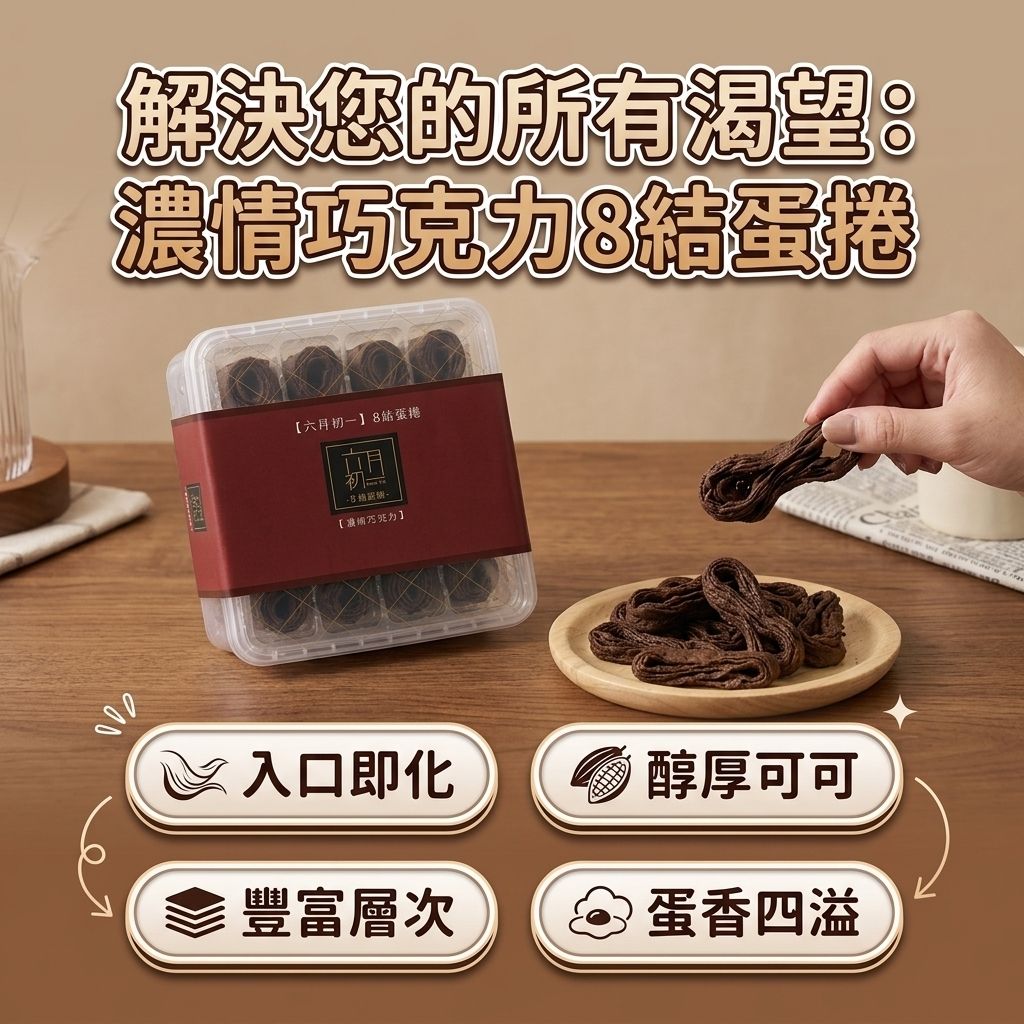 六月初一 8結蛋捲  濃情巧克力_S3