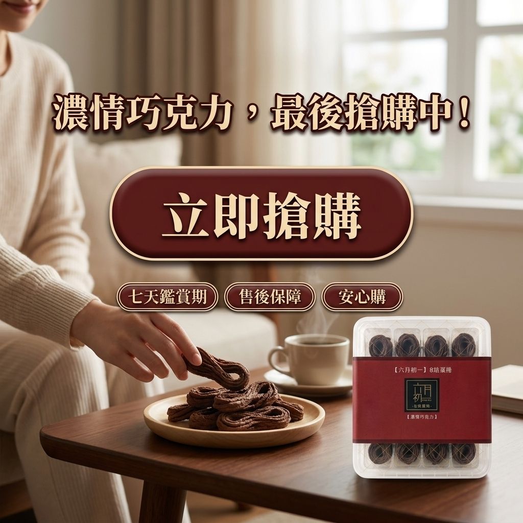六月初一 8結蛋捲  濃情巧克力_S8