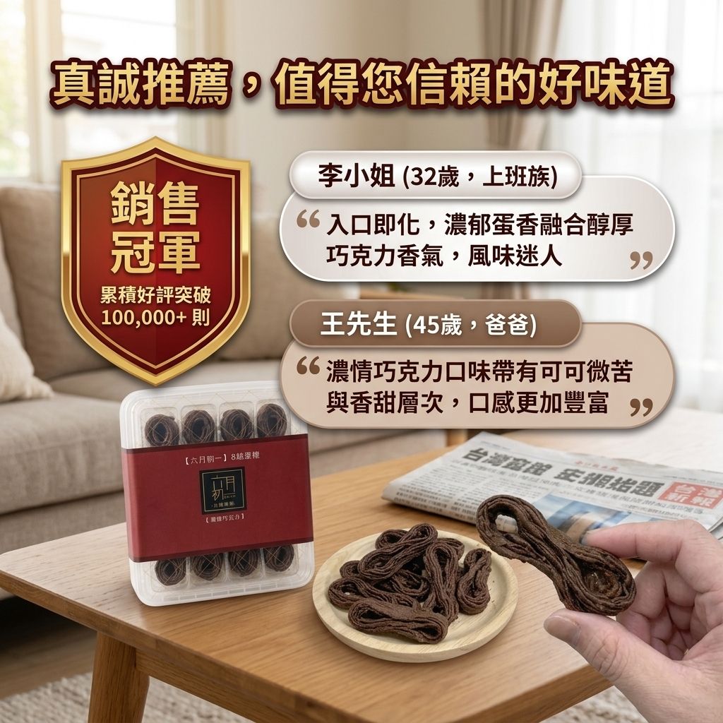 六月初一 8結蛋捲  濃情巧克力_S6