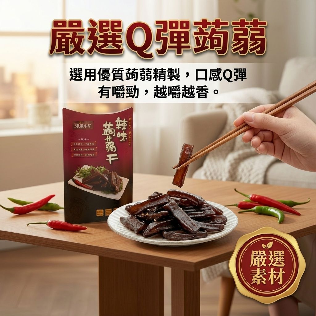 得意中華 辣味蒟蒻干 100g_S4