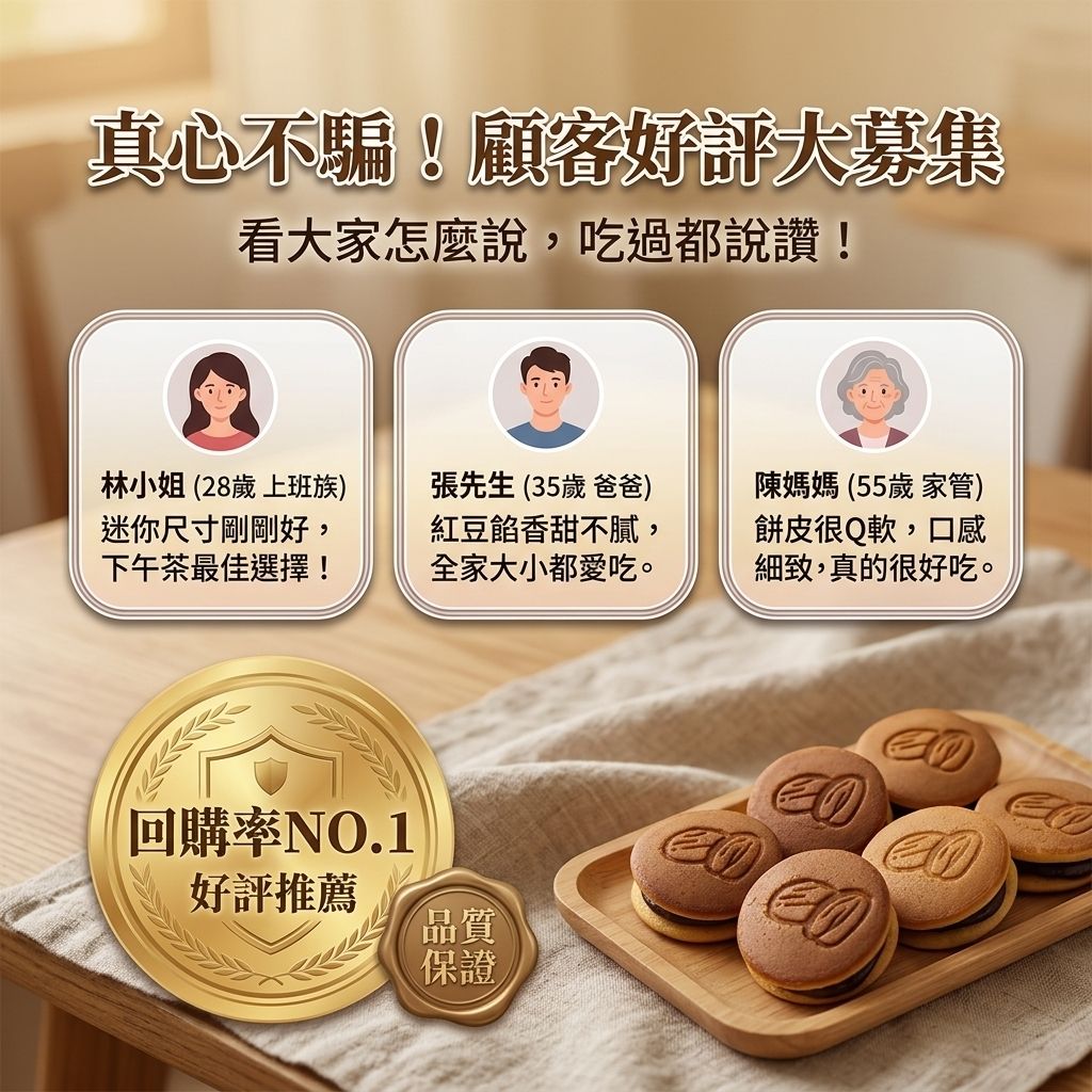 來德 迷你銅鑼燒(紅豆口味)_S6