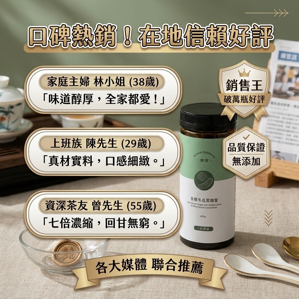 糖鑽 香檬冬瓜黑糖蜜_S6
