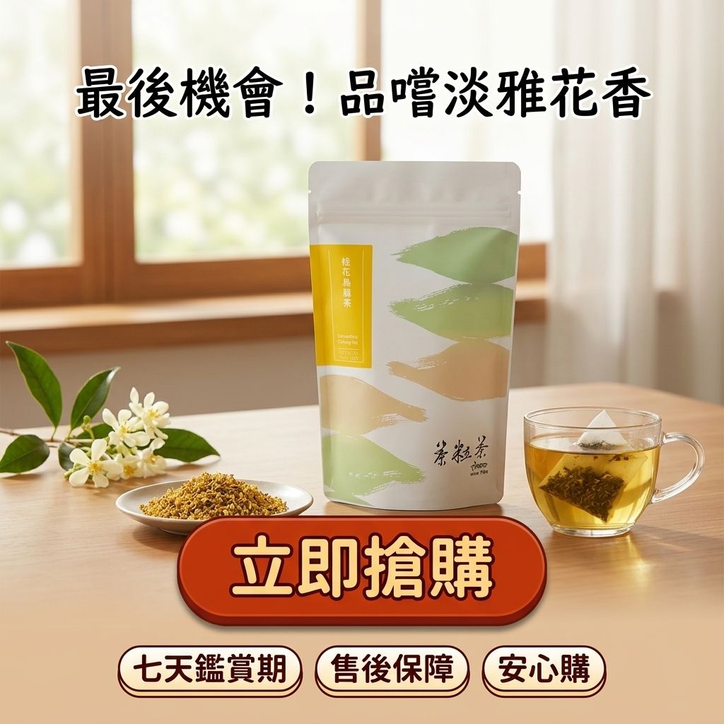 茶粒茶 桂花烏龍茶立體茶包_S8