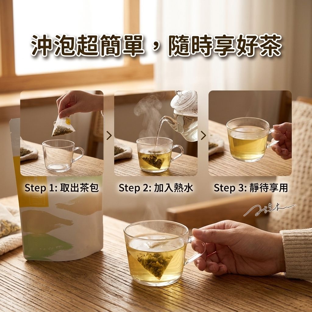 茶粒茶 桂花烏龍茶立體茶包_S5