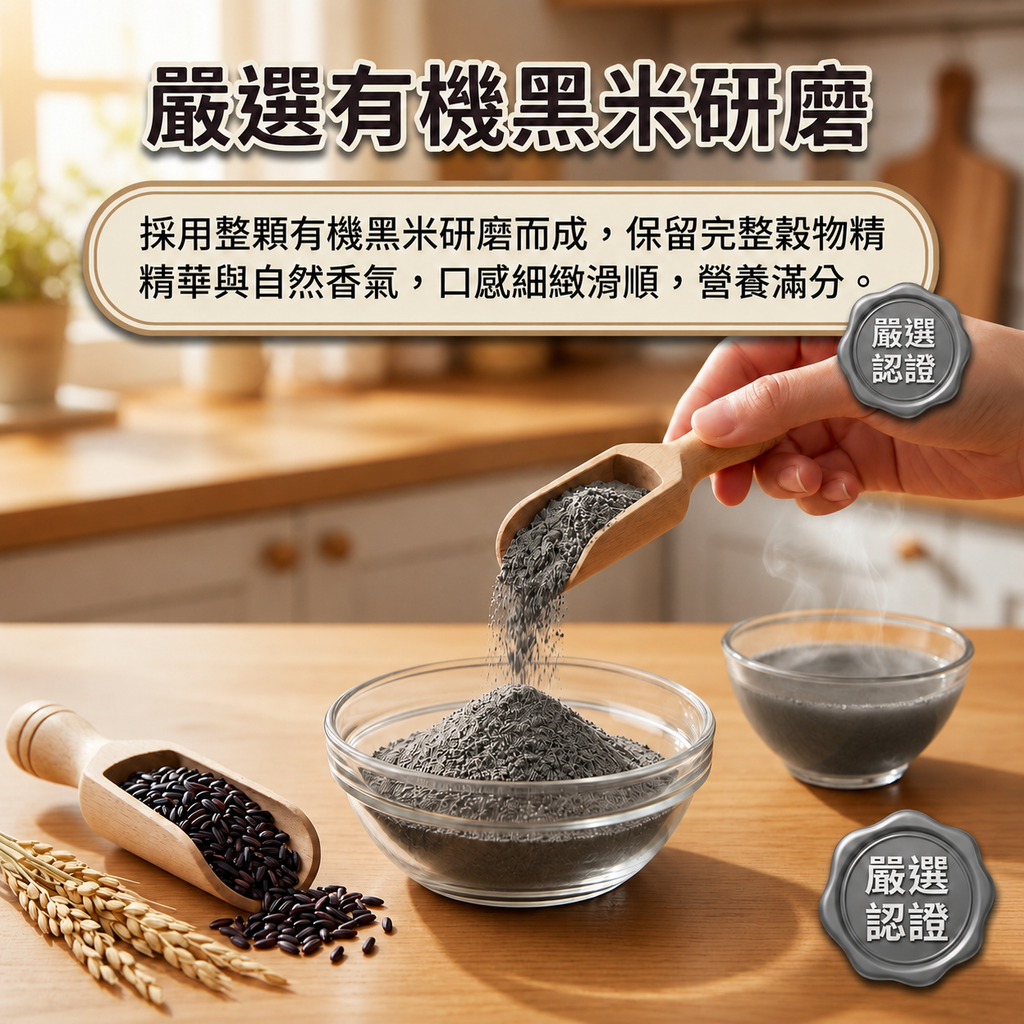 銀川 有機沖泡穀粉 黑米_S4