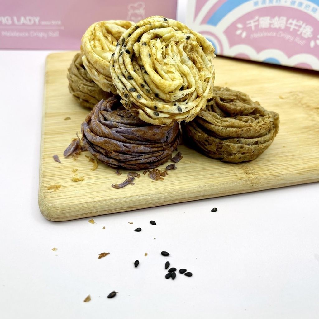 豬寶妹-原味 芝麻 伯爵紅茶 紫芋地瓜4