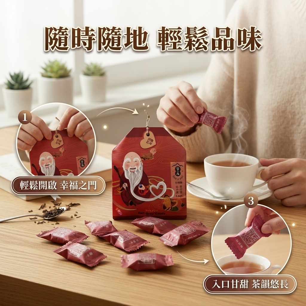 百二歲 伯爵紅茶糖 月老御守_S5
